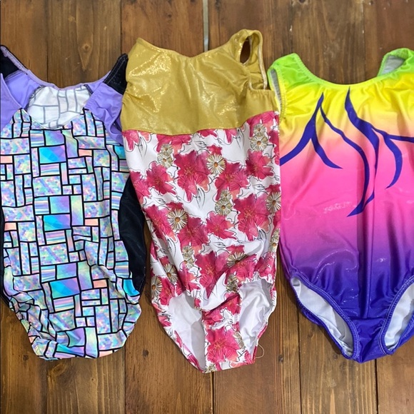 Colorful Gymnastics Leotards Set - Picture 1 of 16